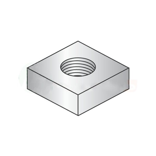 Newport Fasteners 1/4-20 Square Machine Screw Nuts/Steel/Zinc , 4000PK NB298046B-4000 - main
